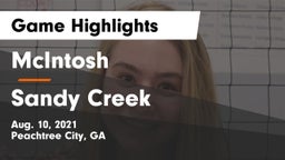 McIntosh  vs Sandy Creek  Game Highlights - Aug. 10, 2021