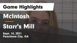 McIntosh  vs Starr's Mill  Game Highlights - Sept. 14, 2021