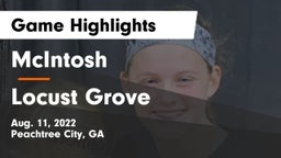 McIntosh  vs Locust Grove Game Highlights - Aug. 11, 2022