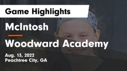 McIntosh  vs Woodward Academy Game Highlights - Aug. 13, 2022