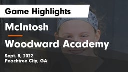 McIntosh  vs Woodward Academy Game Highlights - Sept. 8, 2022