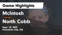 McIntosh  vs North Cobb Game Highlights - Sept. 10, 2022
