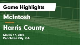 McIntosh  vs Harris County Game Highlights - March 17, 2023