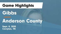 Gibbs  vs Anderson County  Game Highlights - Sept. 8, 2020