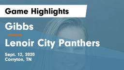 Gibbs  vs Lenoir City Panthers Game Highlights - Sept. 12, 2020