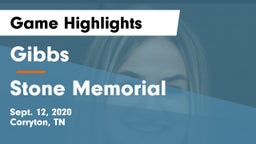 Gibbs  vs Stone Memorial  Game Highlights - Sept. 12, 2020