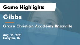 Gibbs  vs Grace Christian Academy Knoxville Game Highlights - Aug. 23, 2021