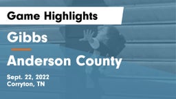 Gibbs  vs Anderson County  Game Highlights - Sept. 22, 2022
