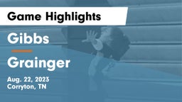 Gibbs  vs Grainger  Game Highlights - Aug. 22, 2023