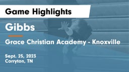 Gibbs  vs Grace Christian Academy - Knoxville Game Highlights - Sept. 25, 2023