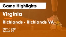 Virginia  vs Richlands - Richlands VA Game Highlights - May 7, 2021