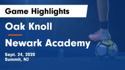 Oak Knoll  vs Newark Academy Game Highlights - Sept. 24, 2020