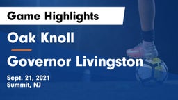 Oak Knoll  vs Governor Livingston  Game Highlights - Sept. 21, 2021