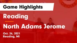 Reading  vs North Adams Jerome  Game Highlights - Oct. 26, 2021