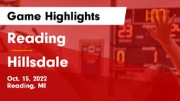 Reading  vs Hillsdale  Game Highlights - Oct. 15, 2022