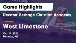 Decatur Heritage Christian Academy  vs West Limestone Game Highlights - Oct. 5, 2021
