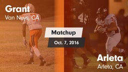 Matchup: Grant  vs. Arleta  2016
