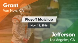 Matchup: Grant  vs. Jefferson  2015