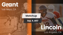 Matchup: Grant  vs. Lincoln  2017