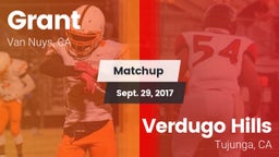 Matchup: Grant  vs. Verdugo Hills  2017