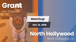 Matchup: Grant  vs. North Hollywood  2018