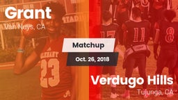 Matchup: Grant  vs. Verdugo Hills  2018
