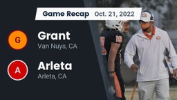Recap: Grant  vs. Arleta  2022