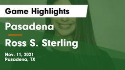 Pasadena  vs Ross S. Sterling  Game Highlights - Nov. 11, 2021