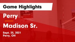 Perry  vs Madison Sr.  Game Highlights - Sept. 25, 2021