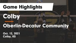 Colby  vs Oberlin-Decatur Community Game Highlights - Oct. 12, 2021