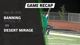 Recap: Banning  vs. Desert Mirage 2016