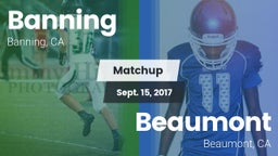 Matchup: Banning  vs. Beaumont  2017
