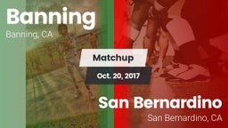 Matchup: Banning  vs. San Bernardino  2017