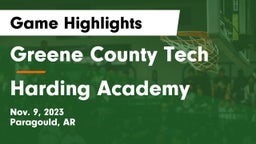 Greene County Tech  vs Harding Academy  Game Highlights - Nov. 9, 2023