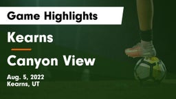 Kearns  vs Canyon View  Game Highlights - Aug. 5, 2022