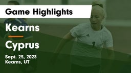 Kearns  vs Cyprus  Game Highlights - Sept. 25, 2023