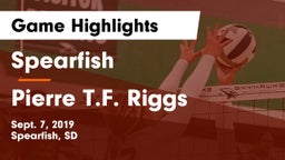Spearfish  vs Pierre T.F. Riggs  Game Highlights - Sept. 7, 2019