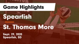 Spearfish  vs St. Thomas More Game Highlights - Sept. 29, 2020