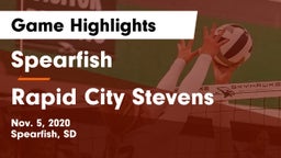 Spearfish  vs Rapid City Stevens  Game Highlights - Nov. 5, 2020