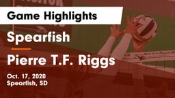 Spearfish  vs Pierre T.F. Riggs  Game Highlights - Oct. 17, 2020
