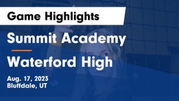 Summit Academy  vs Waterford High Game Highlights - Aug. 17, 2023