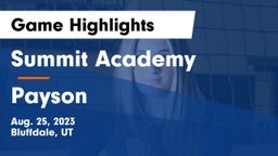 Summit Academy  vs Payson  Game Highlights - Aug. 25, 2023