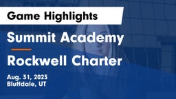 Summit Academy  vs Rockwell Charter Game Highlights - Aug. 31, 2023