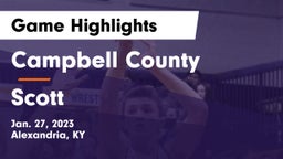 Campbell County  vs Scott  Game Highlights - Jan. 27, 2023