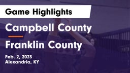 Campbell County  vs Franklin County  Game Highlights - Feb. 2, 2023