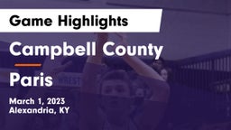 Campbell County  vs Paris Game Highlights - March 1, 2023
