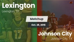 Matchup: Lexington High vs. Johnson City  2016