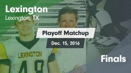 Matchup: Lexington High vs. Finals 2016