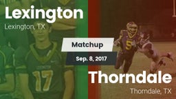 Matchup: Lexington High vs. Thorndale  2017