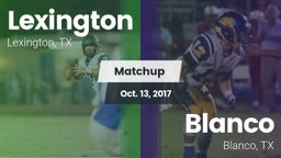 Matchup: Lexington High vs. Blanco  2017